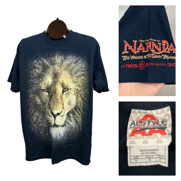 Vintage 2010 Chronicles Of Narnia Movie Promo Aslan T Shirt / Men’s Large * - Picture 1 of 4